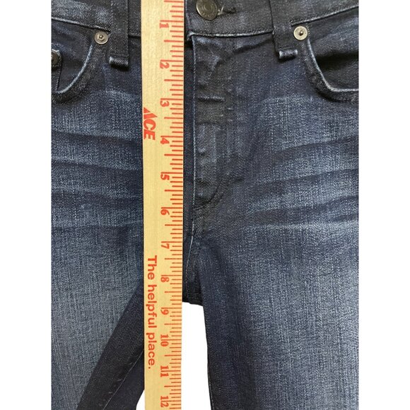 Rag & Bone Intermix Women's Jeans Skinny Indigo Blue Denim Dark Wash Size 30 - Picture 7 of 11